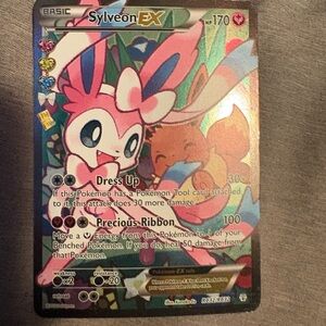 Sylveon dress up holographic Pokémon card